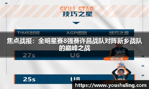焦点战报：全明星赛8强赛许昌战队对阵新乡战队的巅峰之战